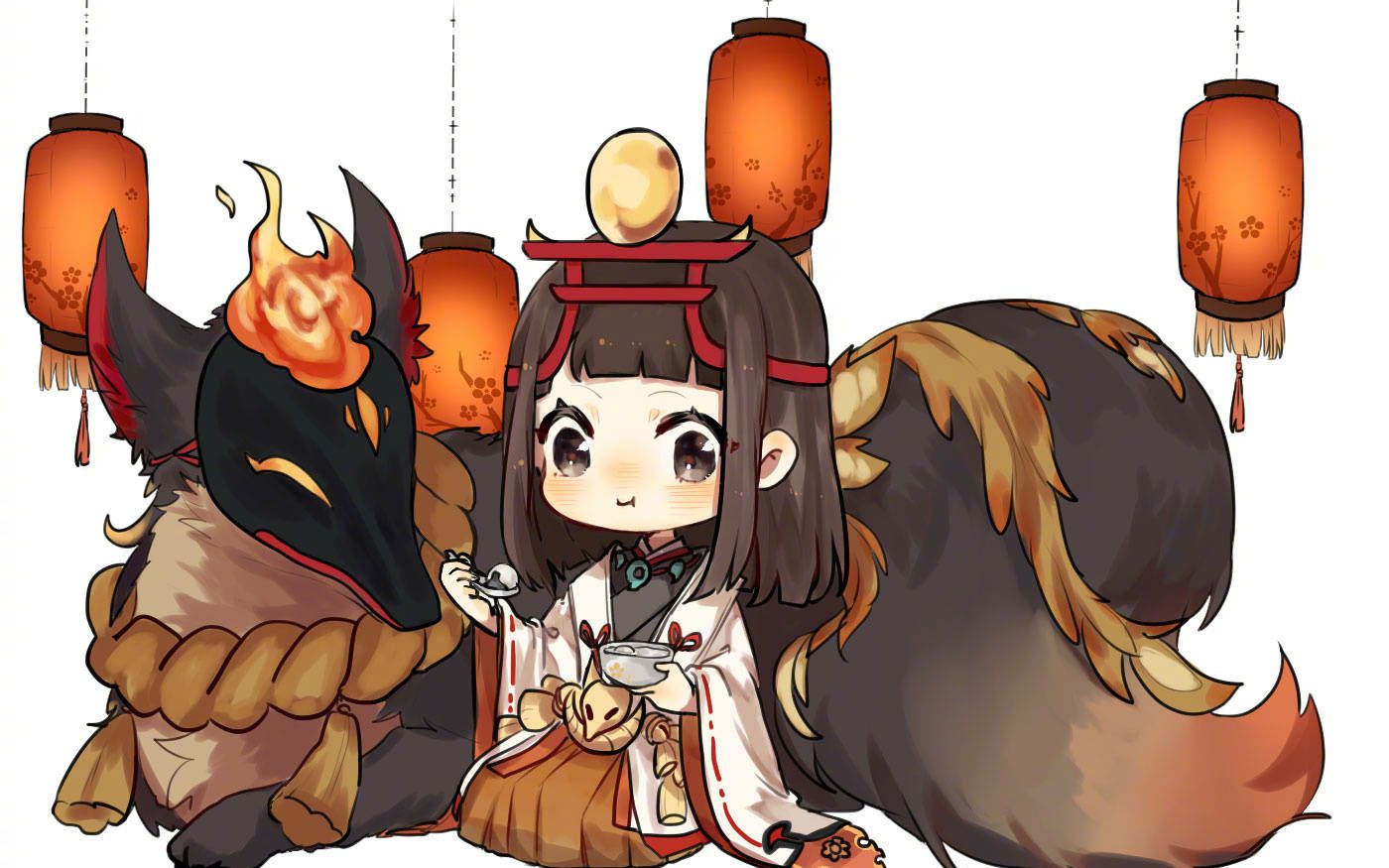 阴阳师当你百鬼压御馔津为鬼王时下一秒卡顿了
