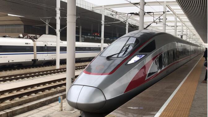 【铁路】G6741次列车（CR400AF-2184）涿州东站进站停车（2019.11.22）