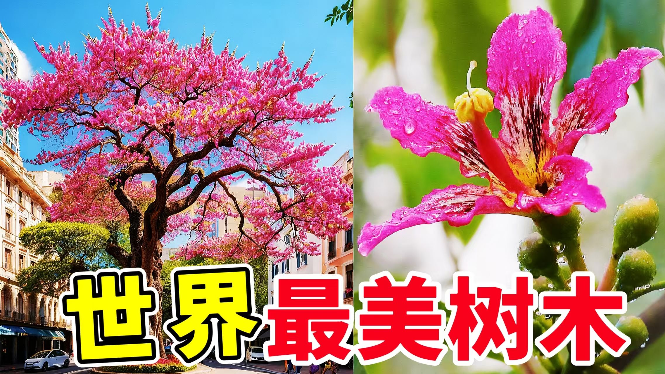 美到窒息！全球最惊艳的10种观赏树，第1名简直像掉进了仙境！从烈火凤凰木到梦幻蓝花楹，看完想立刻搬家！