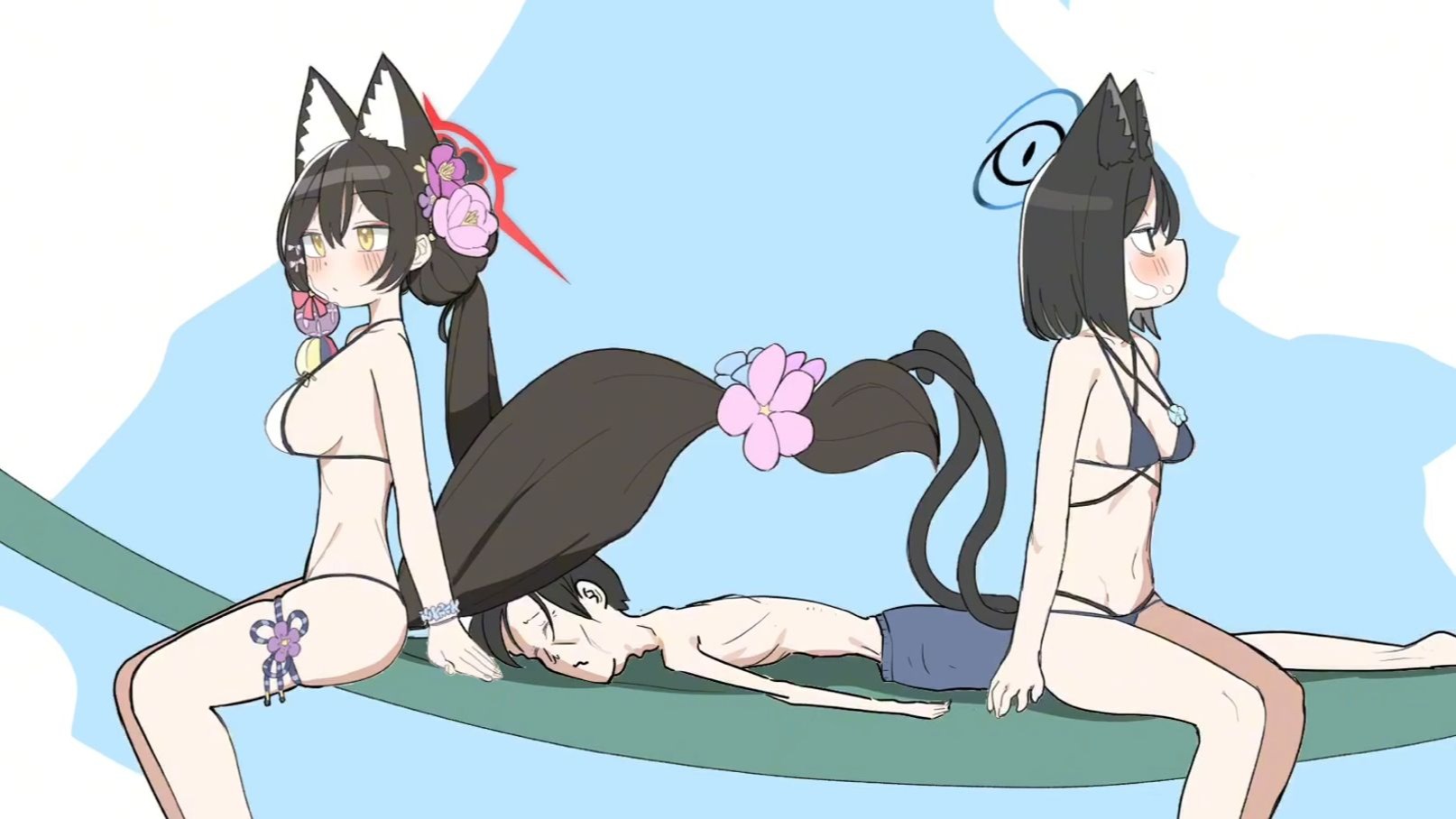 【碧蓝档案】老师与泳装学生（两集合并）