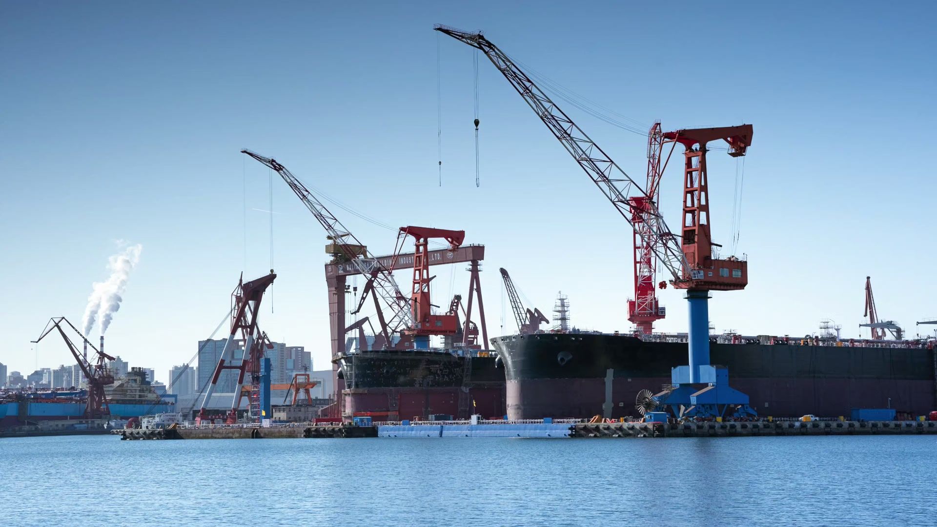 【空镜素材】起重机2