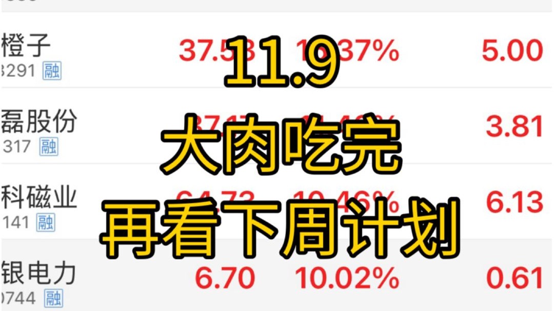 下周计划奉上 当下科技板块的思路也发了