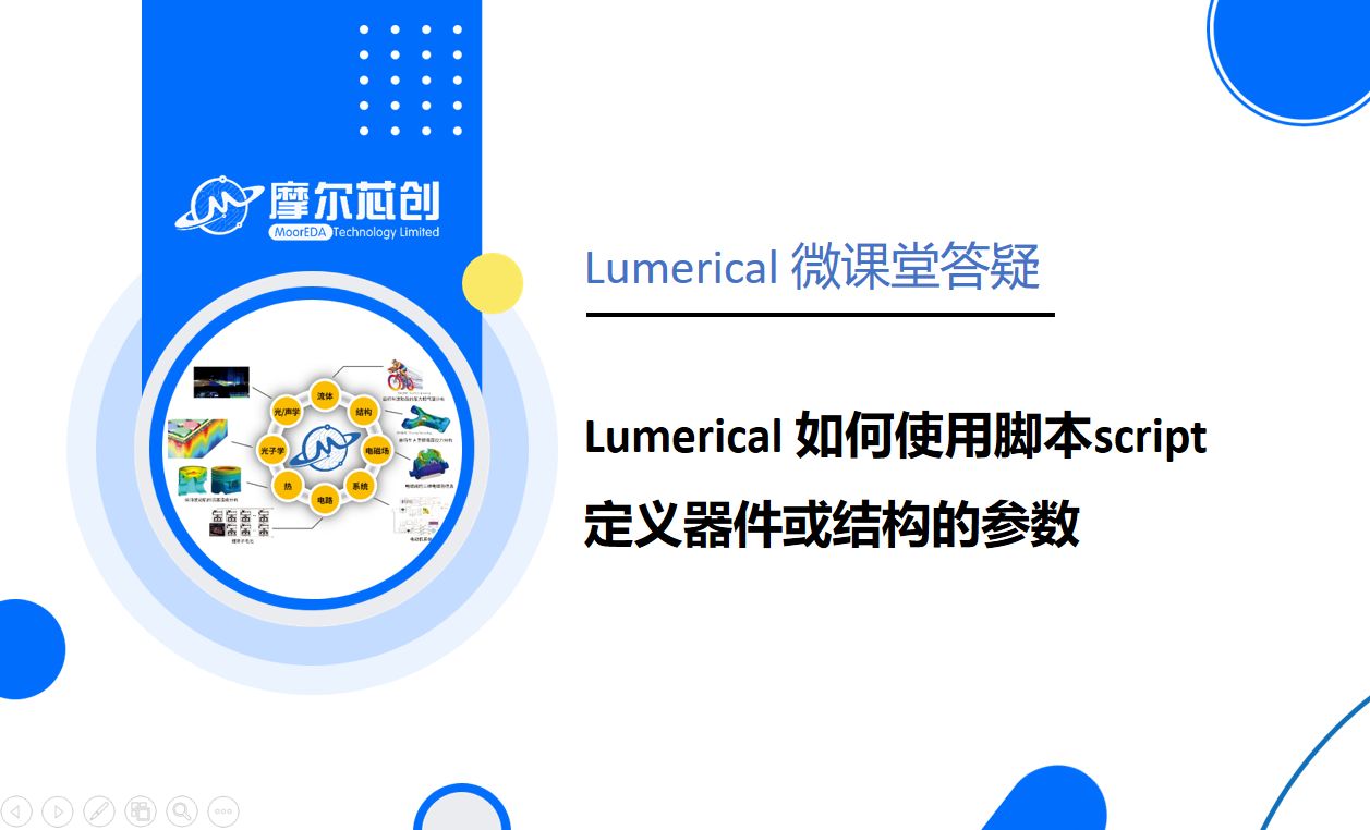 【摩尔芯创】Lumerical中如何使用脚本script定义器件或结构的参数-摩尔芯创-摩尔芯创-哔哩哔哩视频