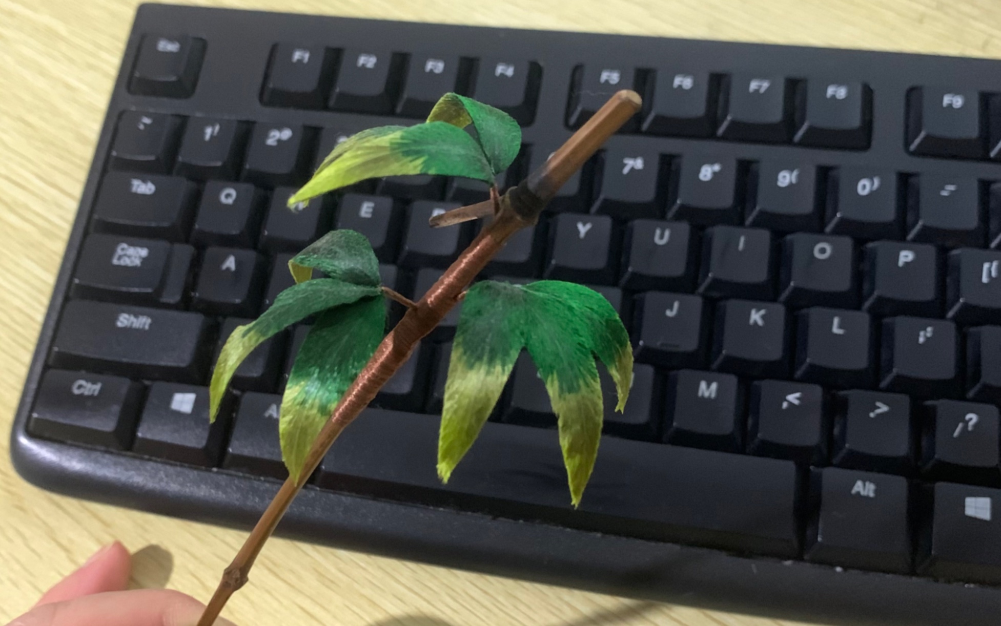 竹叶簪非遗绒花diy手工制作教程