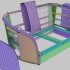 沙发电脑3D放样-沙发-1弯板建模