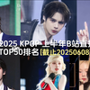 2025KPOP上半年B站直拍TOP50排名[截止20250608]16支B站百万直拍！SM新男团超火多支上榜！宁宁4支百万！雨琦不到一周就上榜