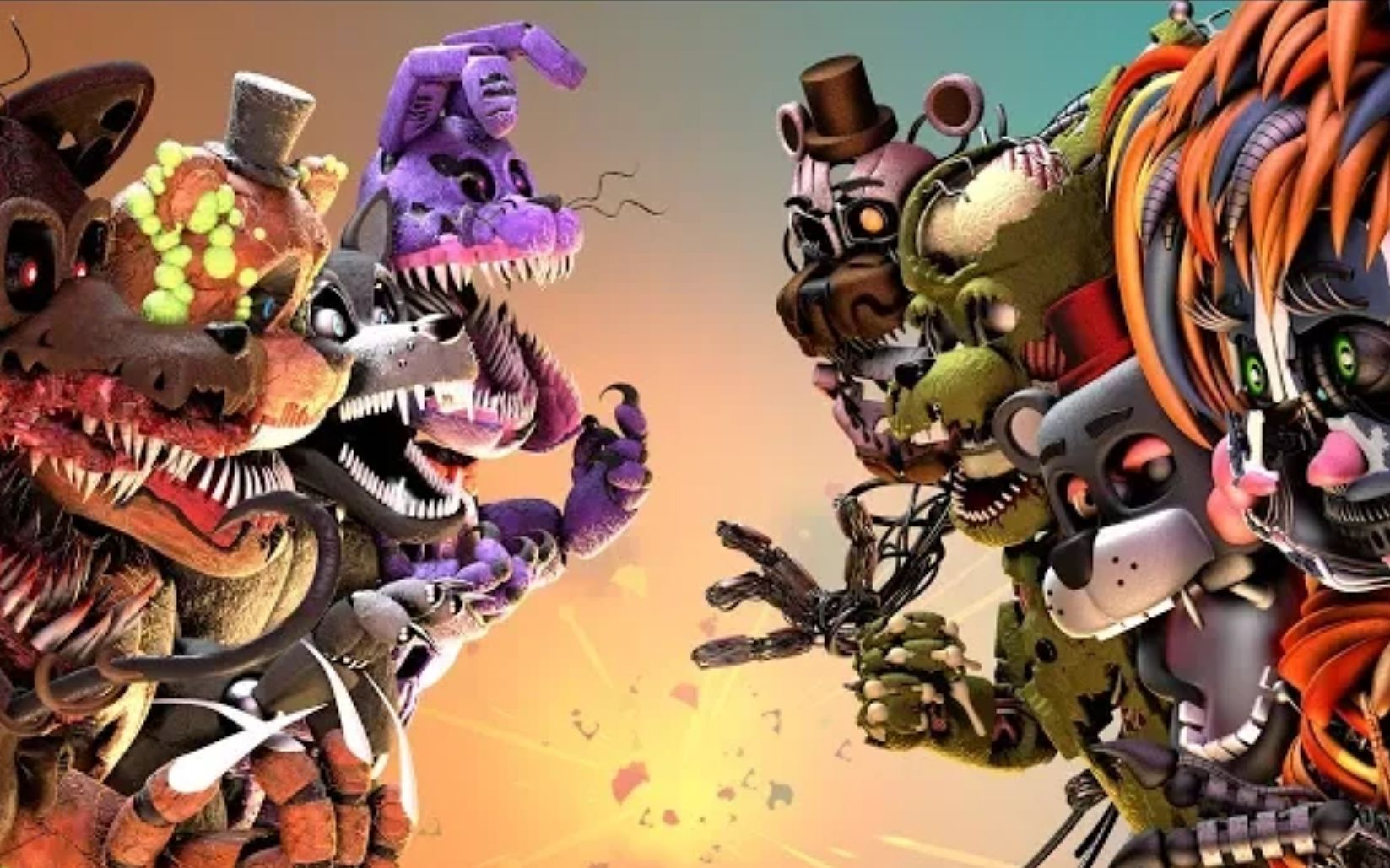 (转载）FNAF SFM]Twistrd Animatronics VS. Salvaged(Five Nights At Freddys