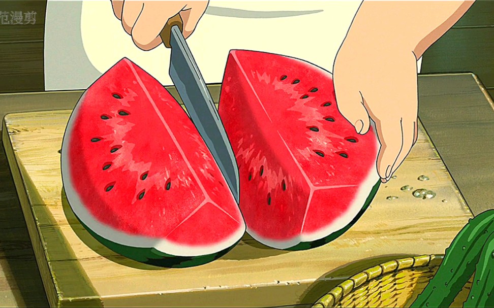 宫崎骏的夏天太美了夏天和西瓜更配哦