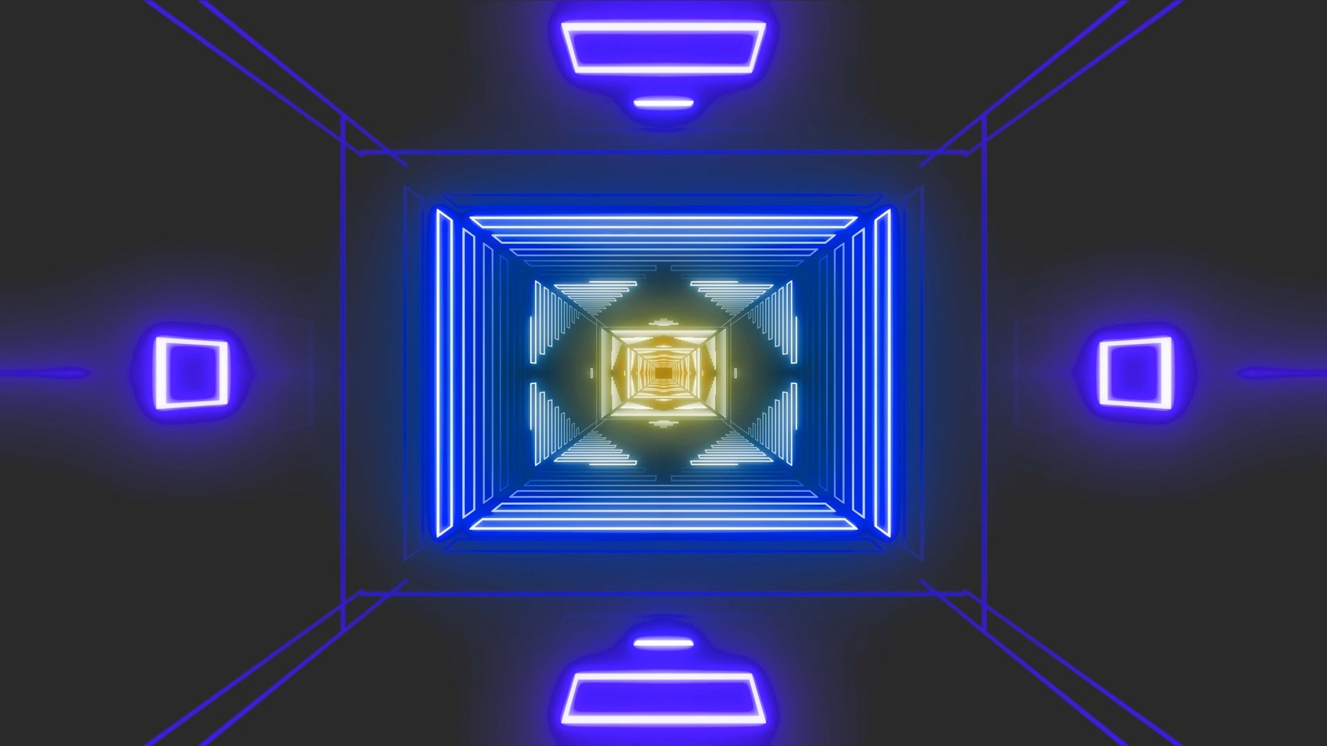 【舞台背景】28-几何霓虹蓝色系列动态循环视频背景❤️ 浪漫梦幻舞蹈晚会年会循环动画