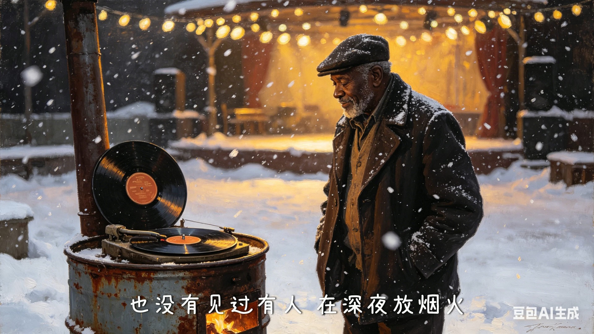 [SUNO V5.5] 《漠河舞厅》柳爽 大爷深沉翻唱 “舞厅的灯亮了一夜 没舍得关 像你走那年欠我的一句晚安”