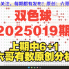 双色球2025019期重要参考资料 开头结尾胆码尾数推荐 公式围蓝杀号参考 六哥有数原创独家分析资料