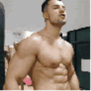 【我爱肌肉男】内裤凸起的肌肉小白羞涩下池游泳教你如何健美!