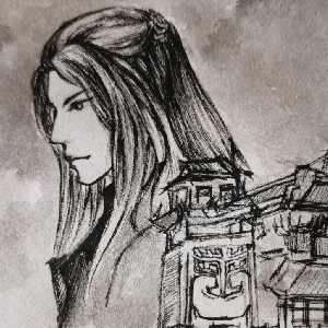 【手绘】仙人骑鹤下江南,为红衣再修三百年——圆珠笔画纪《雪中悍刀