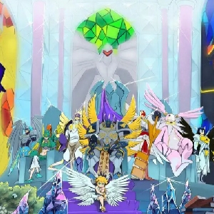 数码宝贝 数码暴龙 神圣天使兽变形究极天使兽
