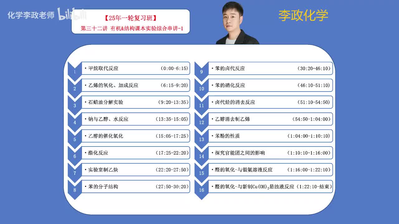 【秋季】第32讲 有机&结构课本综合实验串讲-1