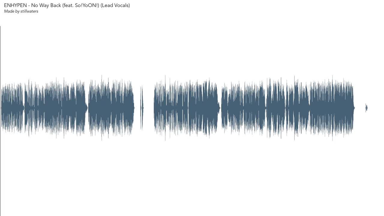 No Way Back (feat. So!YoON!) (Lead Vocals)