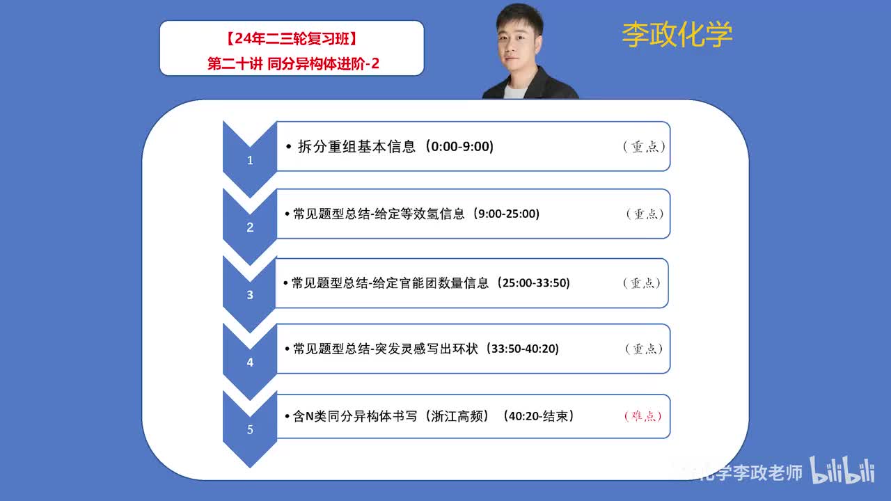 【寒假】有机进阶-第20讲 同分异构进阶训练02