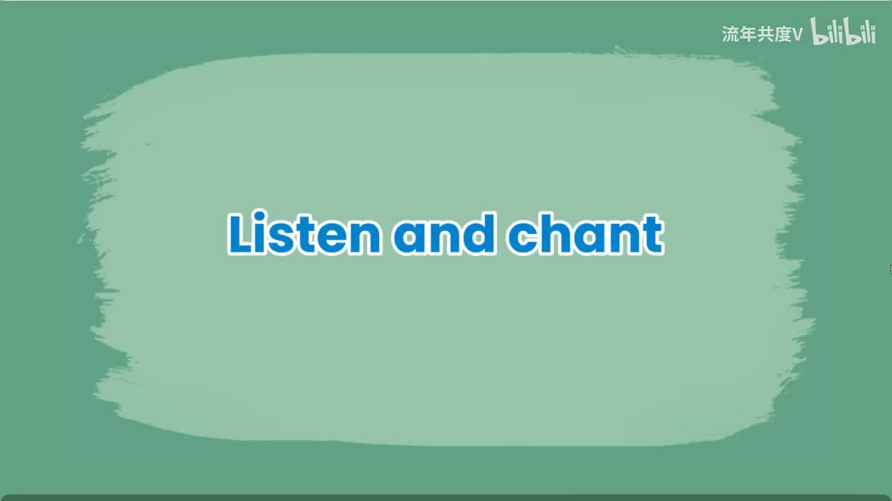 Unit3 B Listen and chant