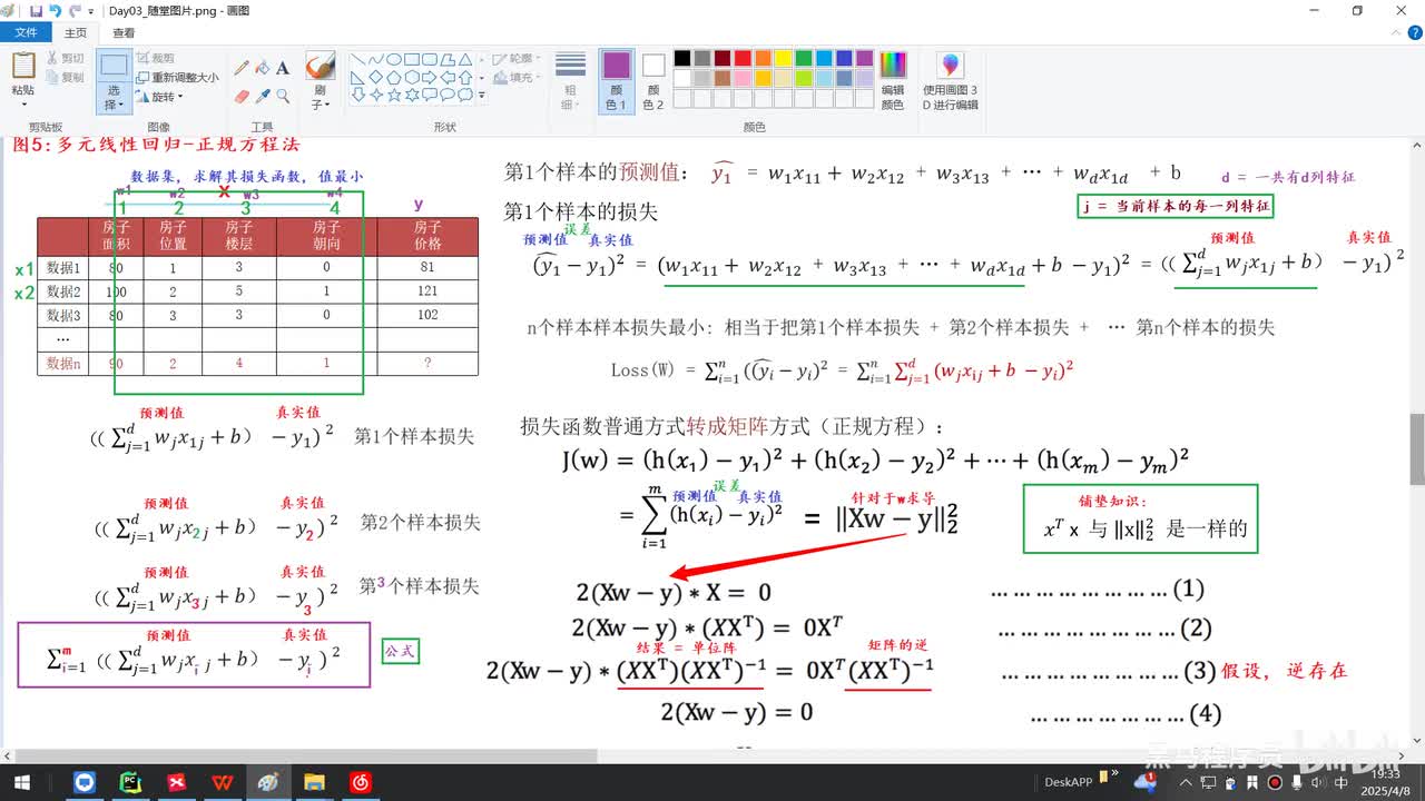 第三章-线性回归-12.补充_为啥转换时是Xw