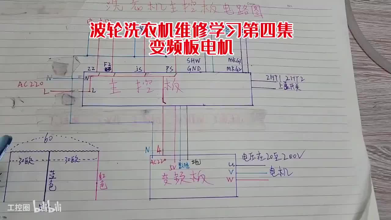 89-波轮洗衣机变频板控制第四集