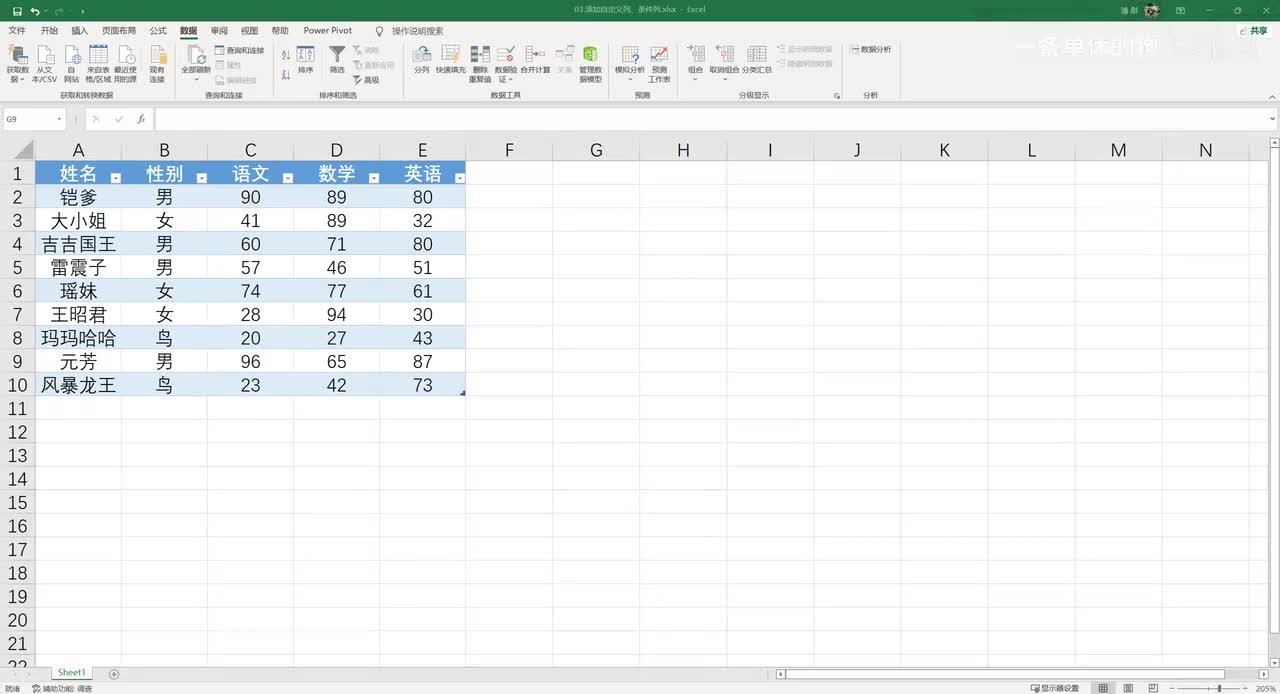 【POWERBI】5. Power Query_常用功能2：自定义列，条件列