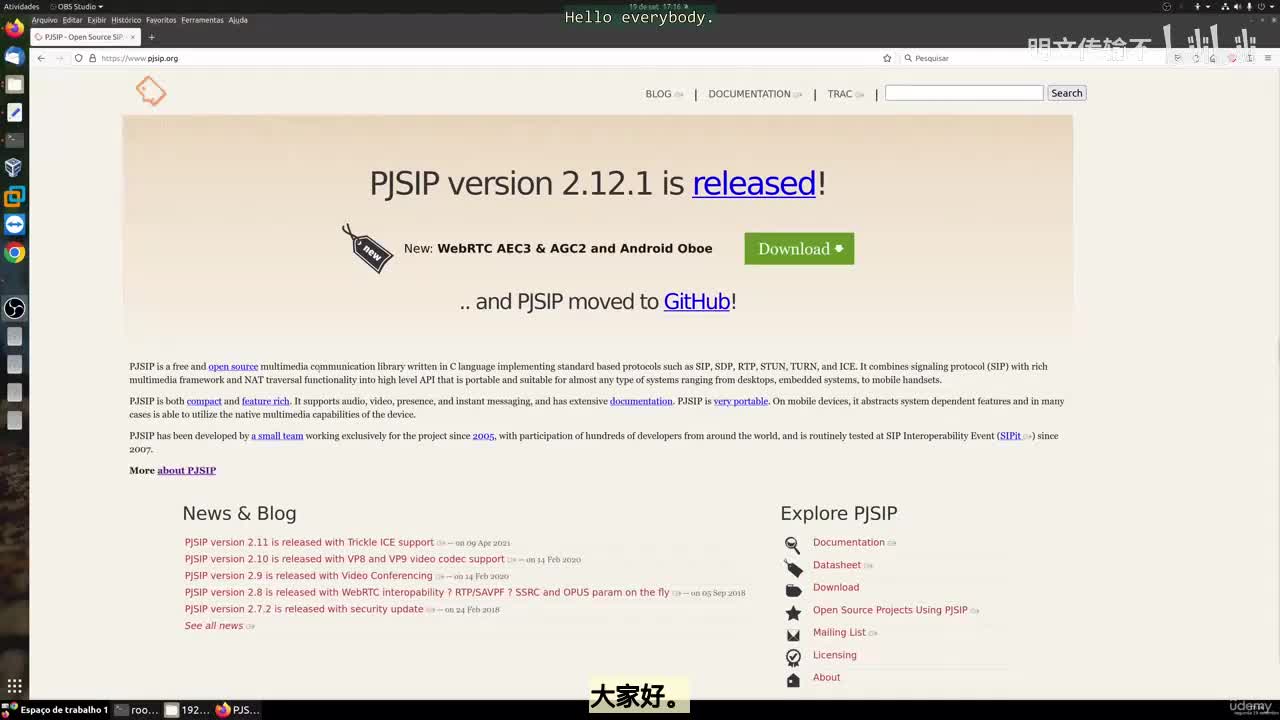 41_5 - 创建PJSIP_明文传输不