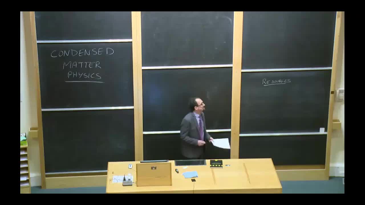 P1 01 Introduction to Condensed Matter; Einstein Model of Vibrations in Solids