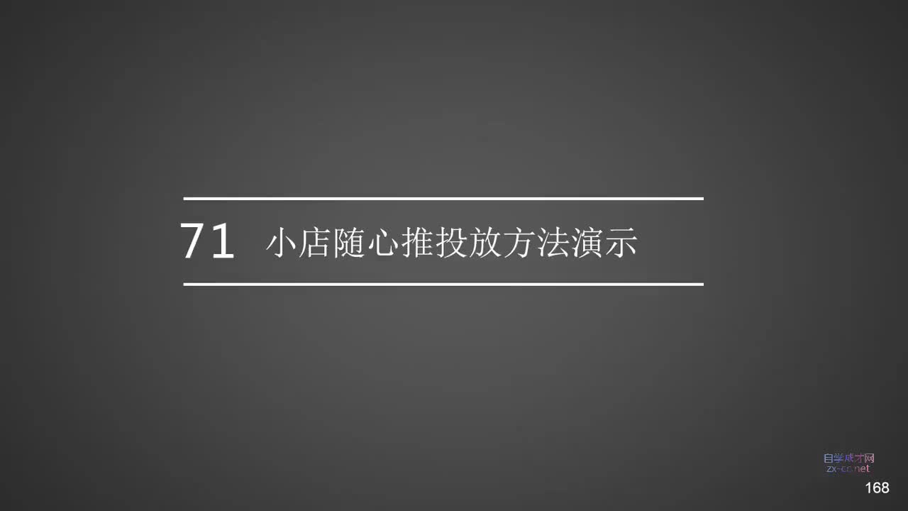 71.小店随心推投放方法演示
