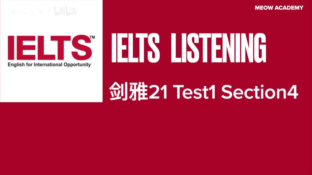 (NEW)剑雅21 Test1 Part4