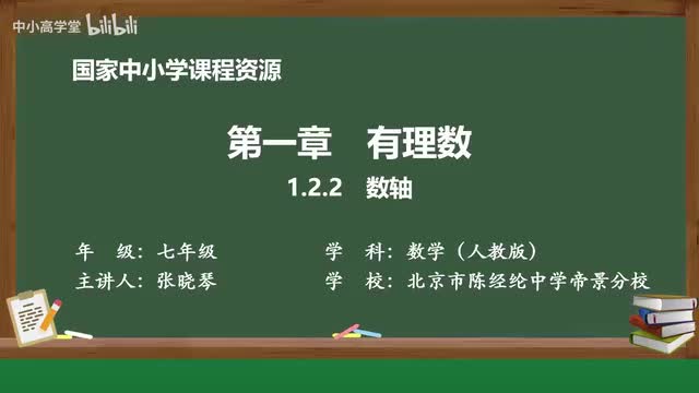1.2.2 数轴