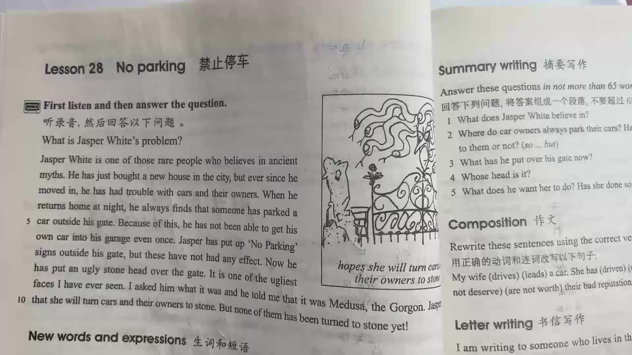 新概念第二册 Lesson 28上