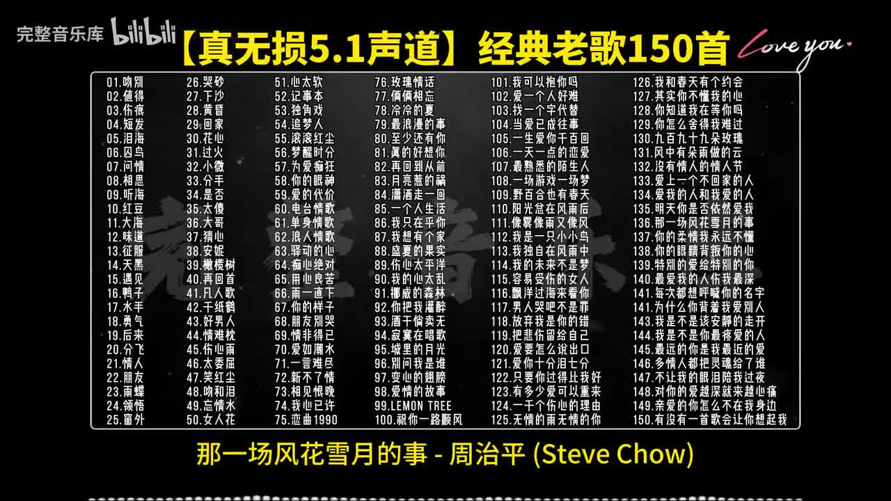136.那一场风花雪月的事 - 周治平