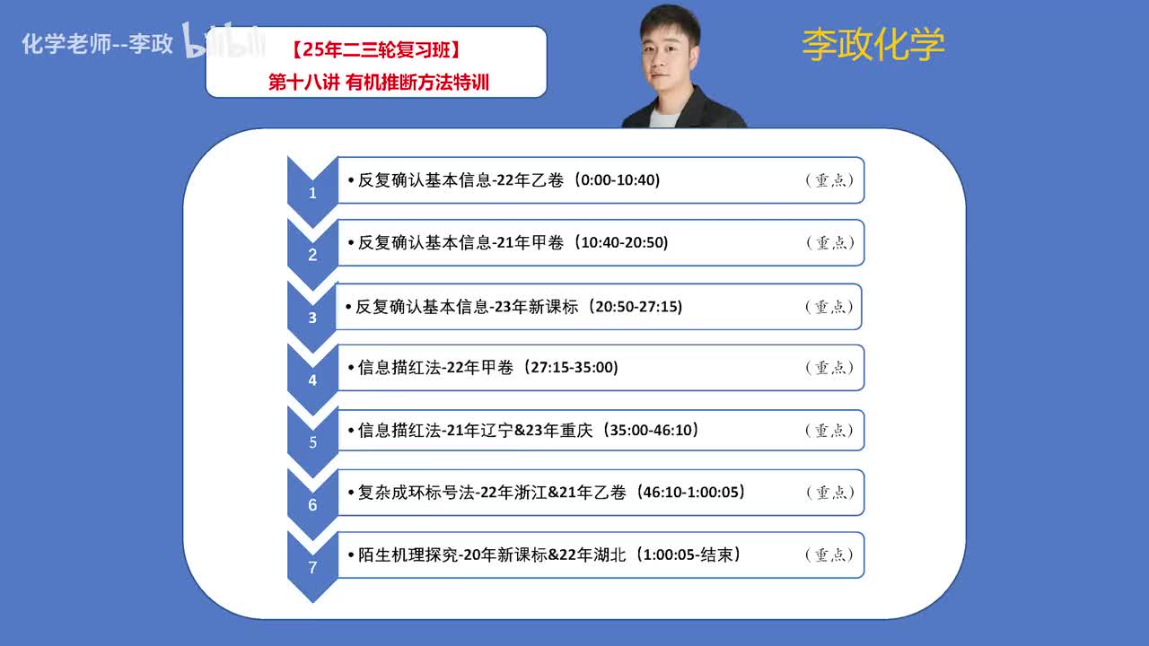 112.【寒假】有机化学-第18讲 有机推断方法特训