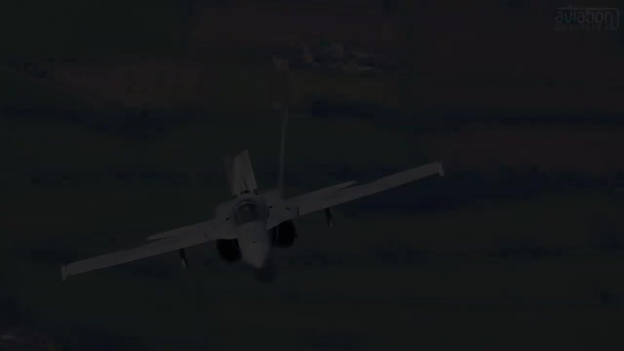 F18空对空视角8K极清修复