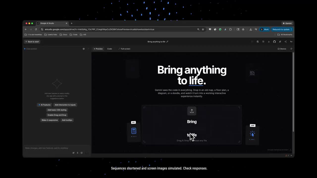 Gemini 3： Bring anything to life