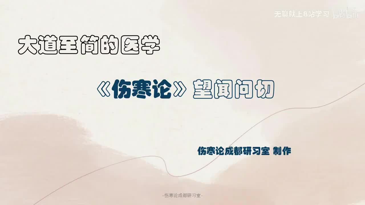 第二十四课：望闻问切（中医四诊）