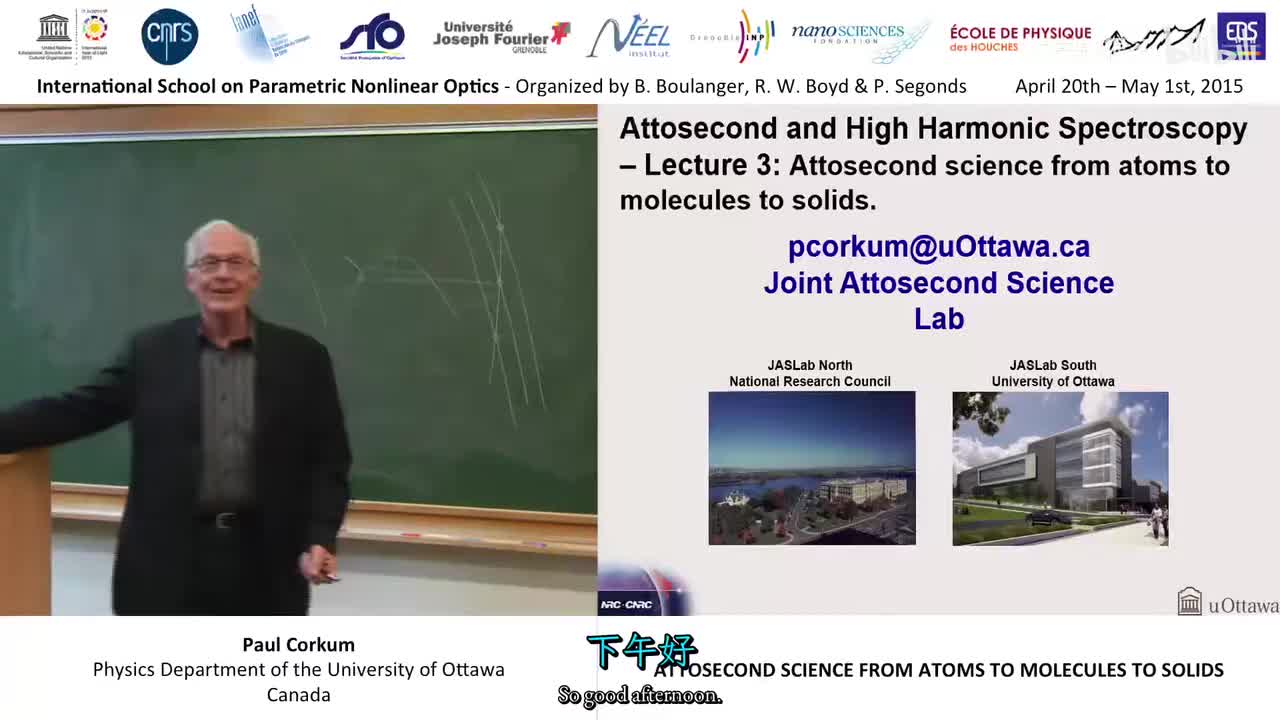 023 - 23-44 Attosecond science from atoms to molecules to solids