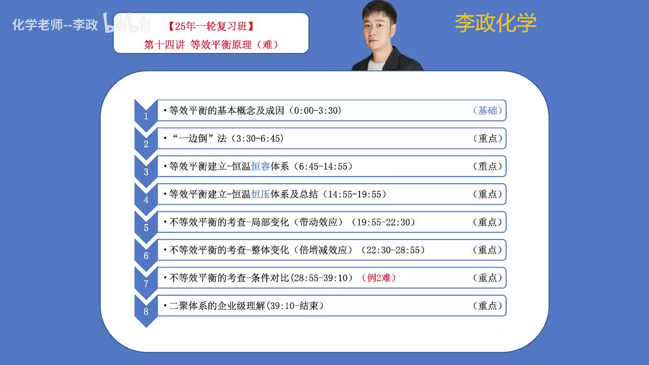 【秋季】反应速率与气体平衡-第14讲 等效平衡原理