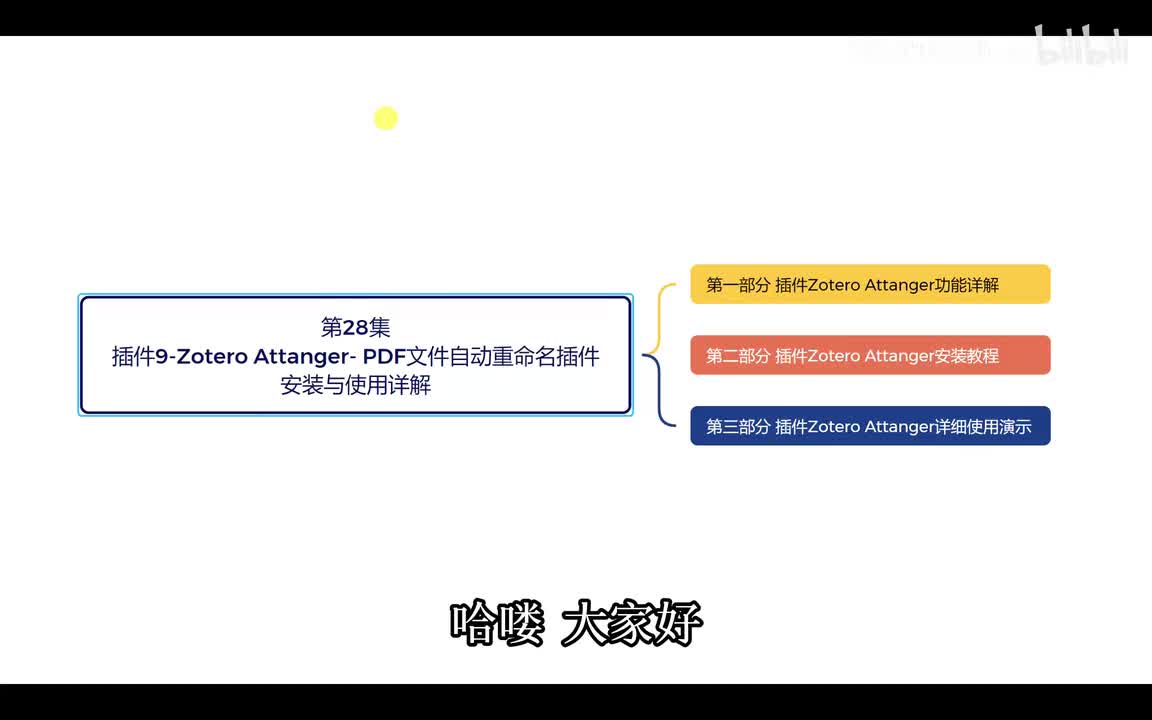 第28集【插件9-Zotero Attanger- PDF文件自动重命名插件-安装与使用详解】