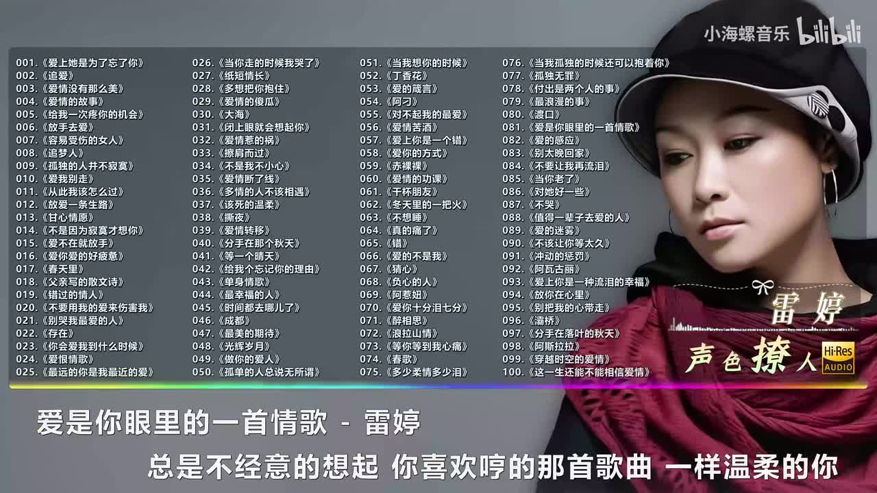 081. 雷婷 - 爱是你眼里的一首情歌