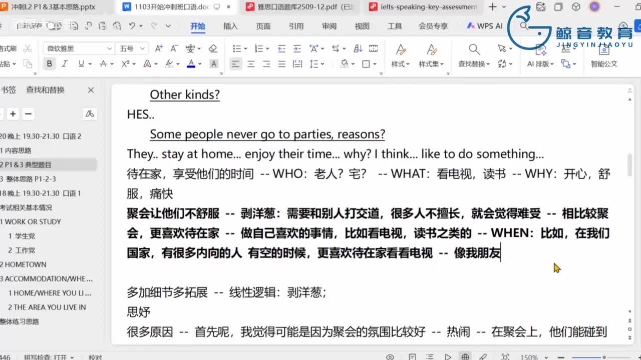 【冲刺班】口语2（四）