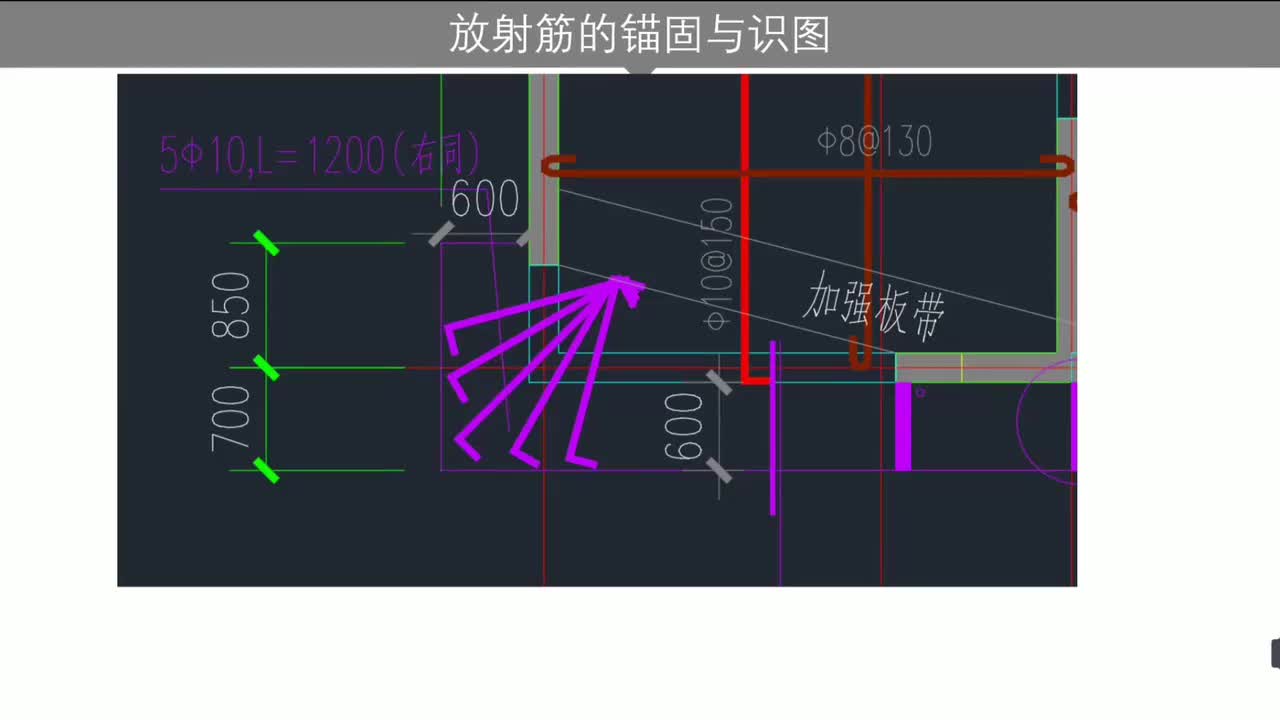 第四章：板结构篇-第四章第10节：放射筋的锚固与识图