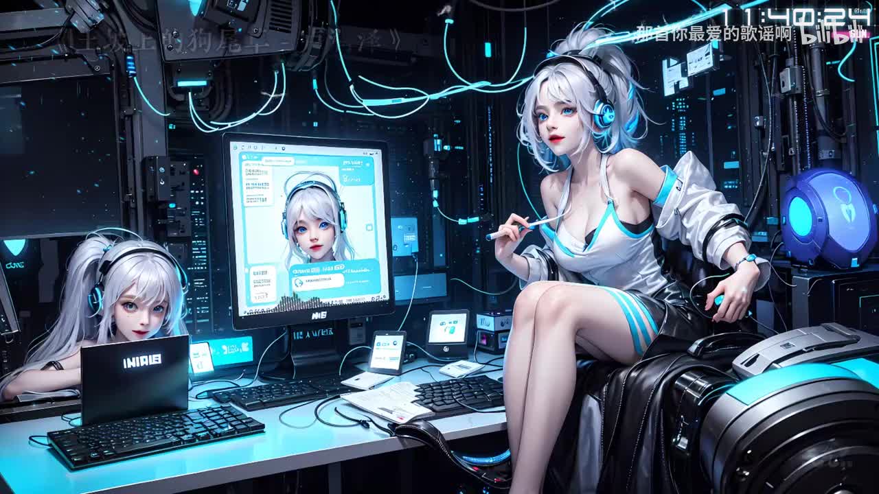 099. 土坡上的狗尾草 - 卢润泽