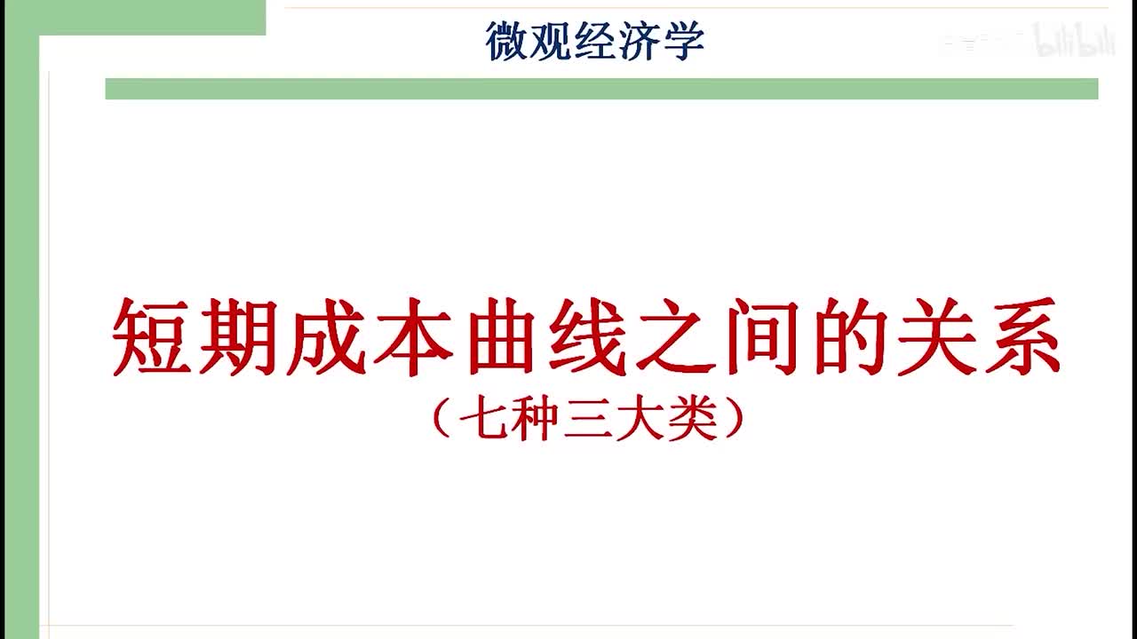 24-2.短期总成本、平均成本和边际成本曲线的关系
