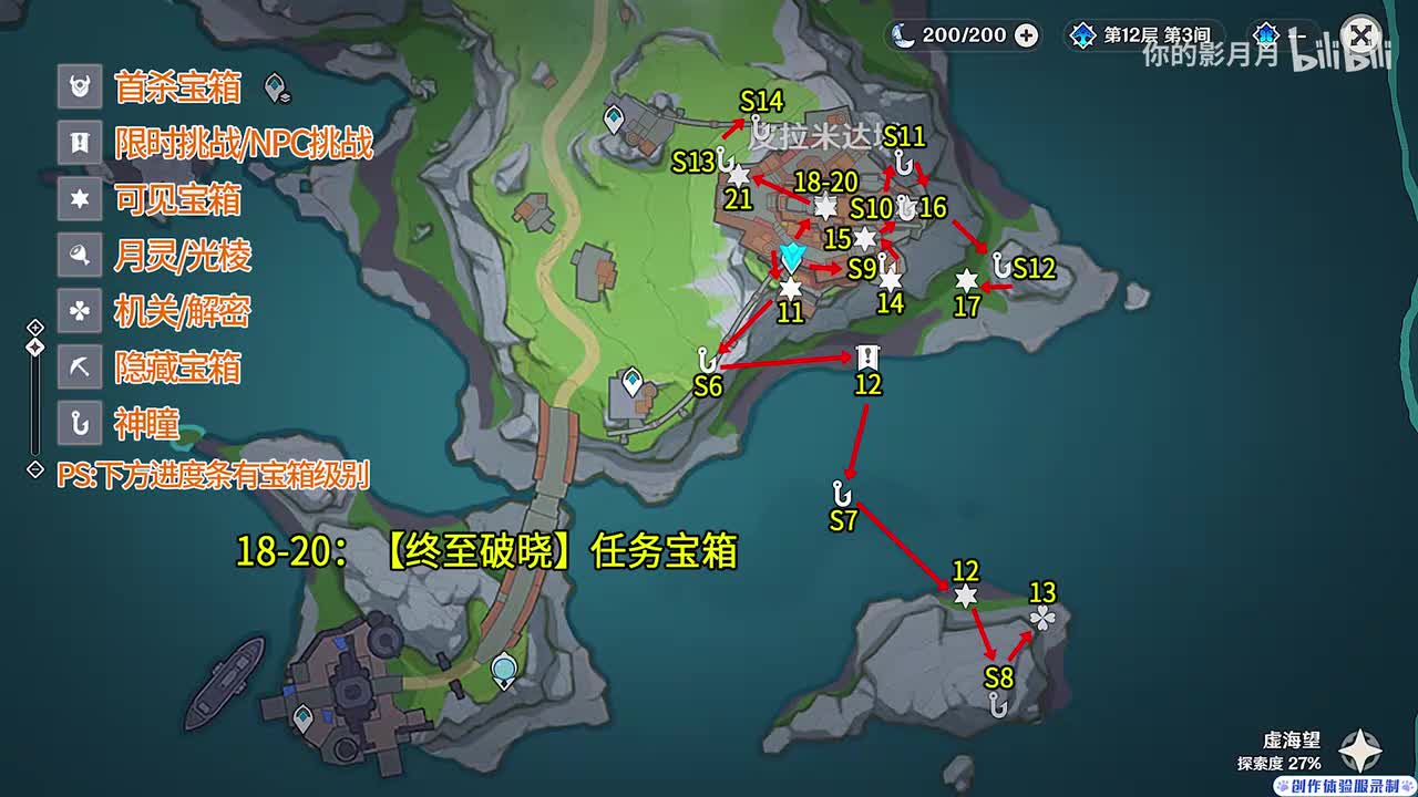 皮拉米达城(2) 共11个(11-21)成就数21 神瞳6-14