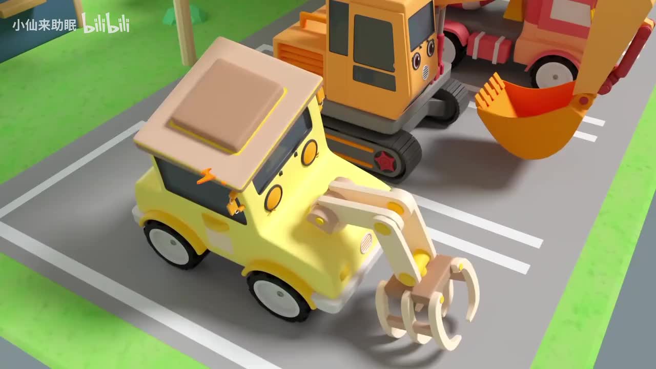 73.挖掘机在地面上挖出个大坑