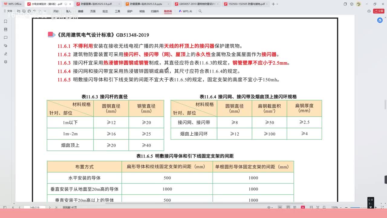 [28]--29水电安装验收规范第五章接闪器2