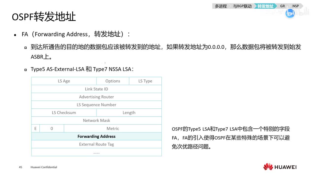 HCIE-169：ospf的FA地址