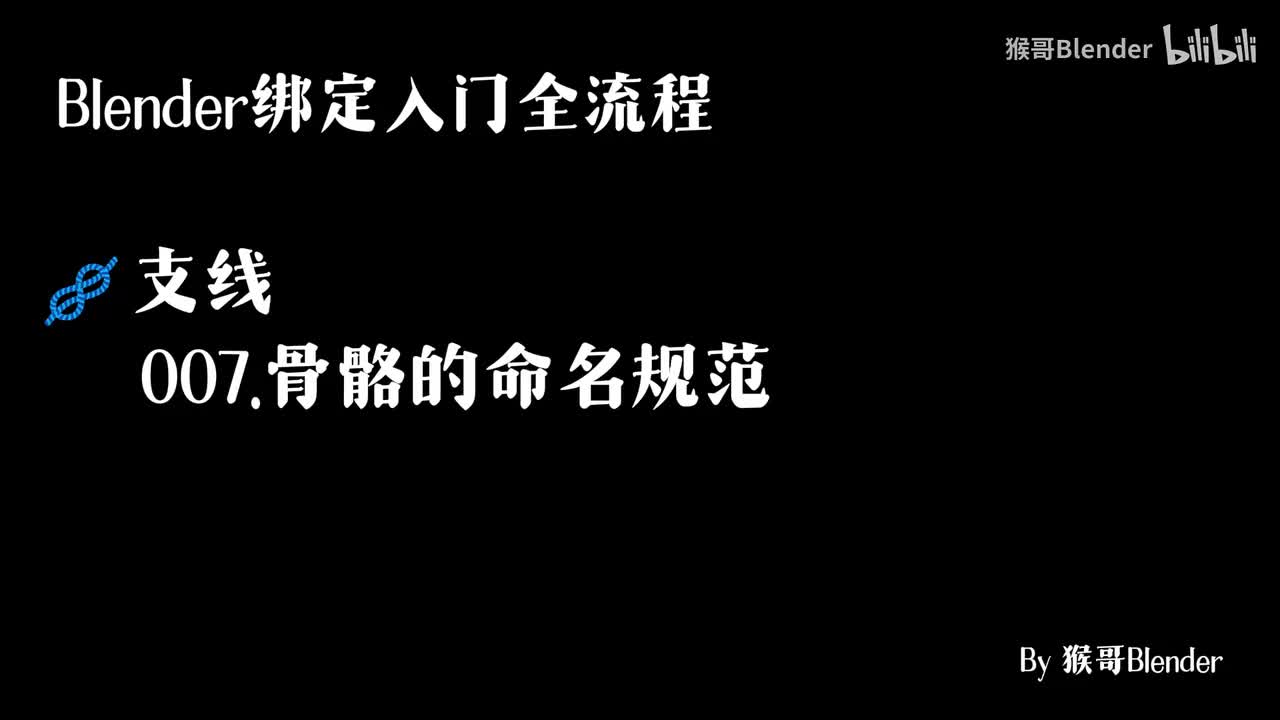 007.（🪢支线）骨骼的命名规范