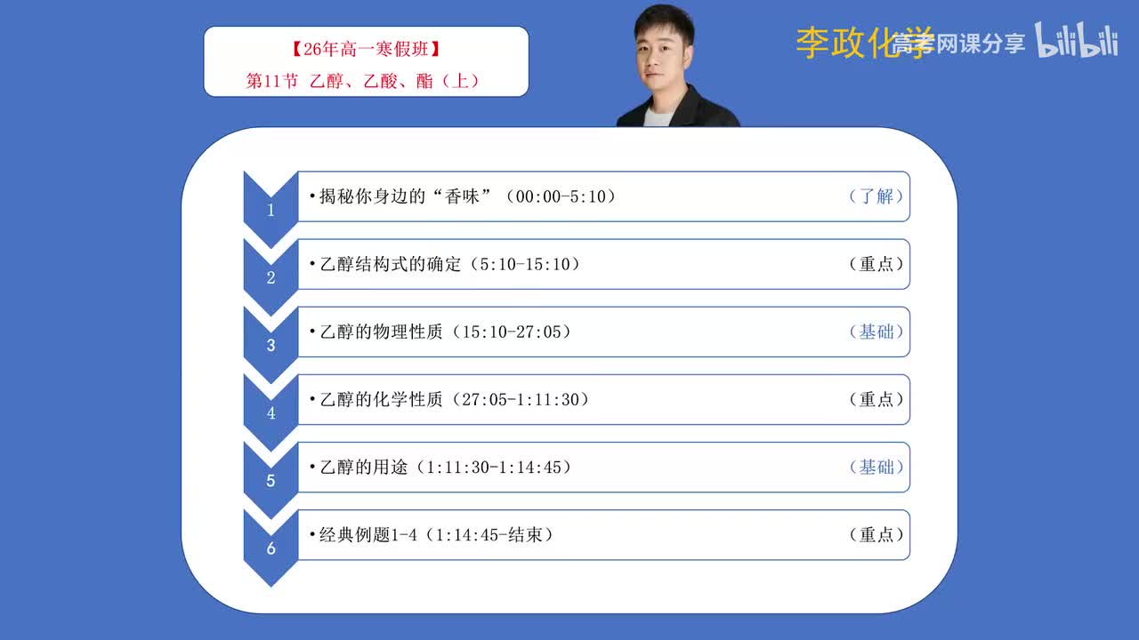 11-1.第11讲 乙醇、乙酸、酯（上）
